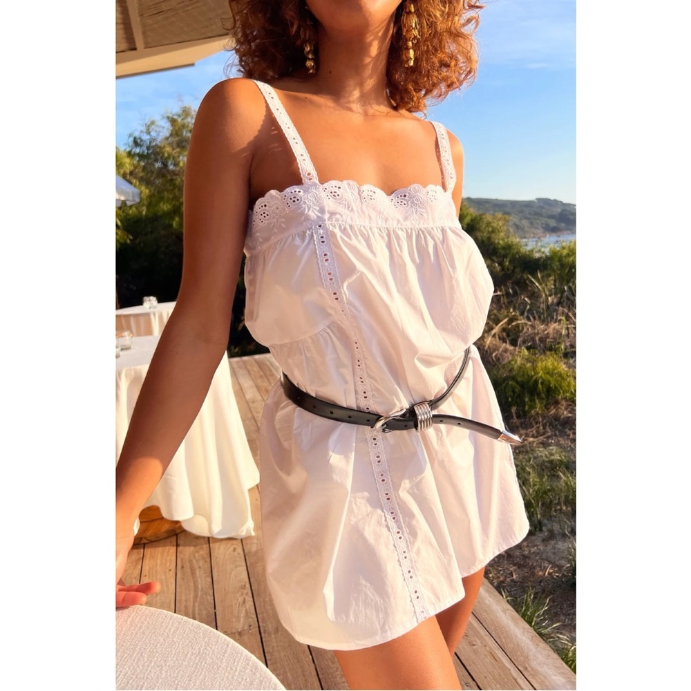 Laneway the Label Immy Mini Dress in Ivory - Picture 4 of 10